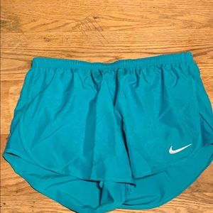 Teal nike women’s running shorts
